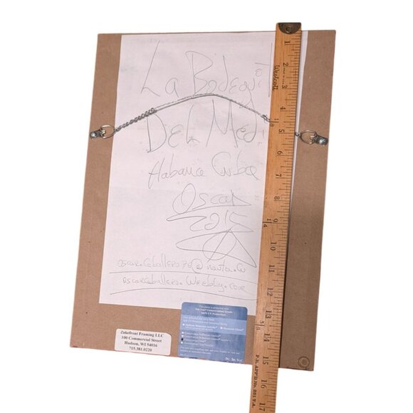 Framed Art by Oscar Caballero Titled La Bodeguita Del Medio Havana Cuba 2015 - Picture 8 of 14